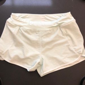 Mint green floral shorts XL